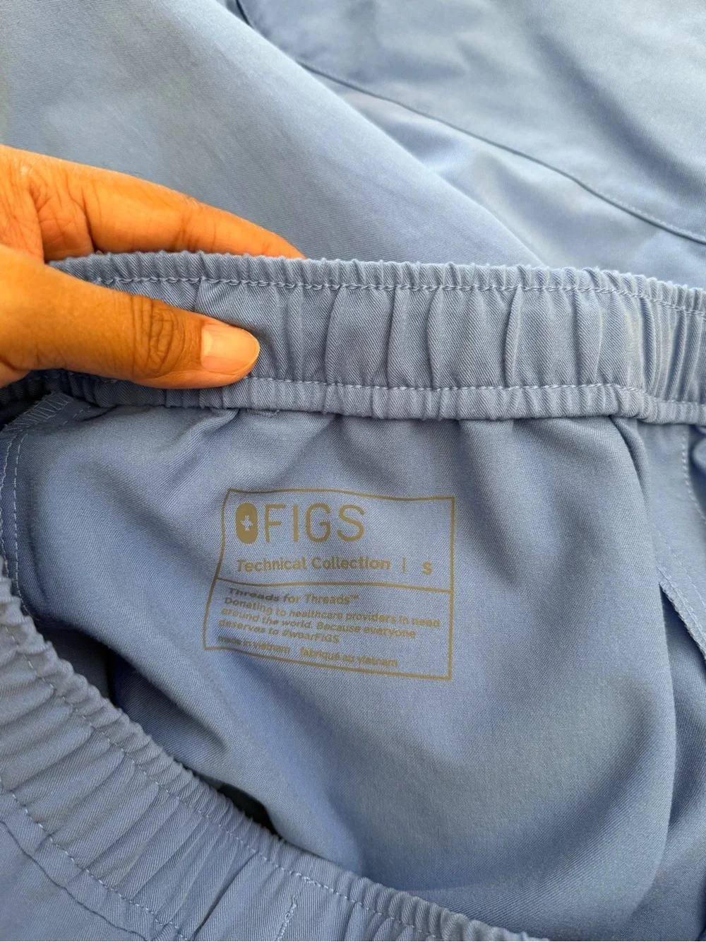Figs Men’s Tansen Ceil Blue Scrub Jogger Pants Size Small Waist 31-33
